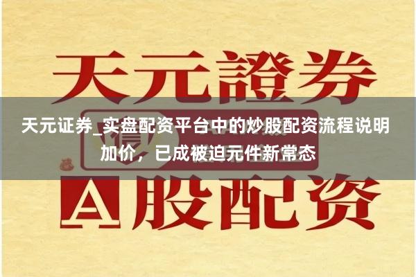 天元证券_实盘配资平台中的炒股配资流程说明 加价，已成被迫元件新常态